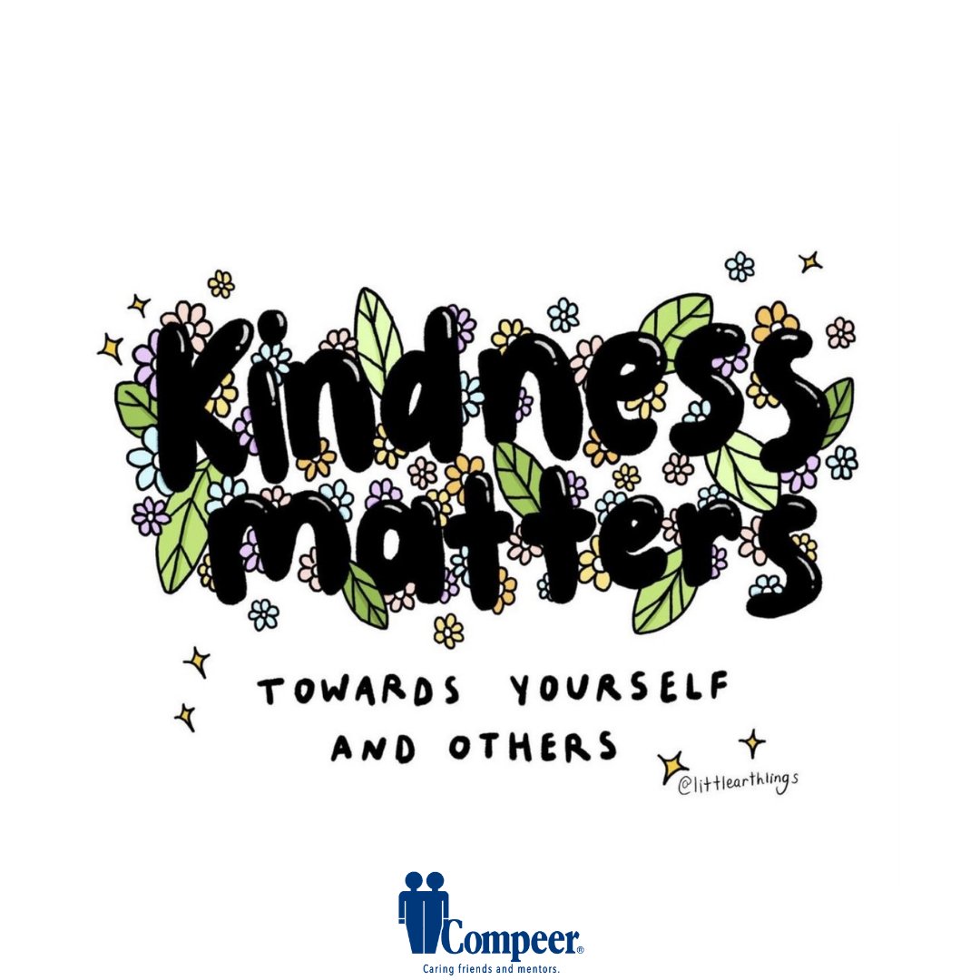 CompeerFriends's tweet image. Today is #WorldKindness Day, be kind to yourself and others! 

#Compeer #MentalHealth #HealingPowerofFriendship #CheckOnYourFriends