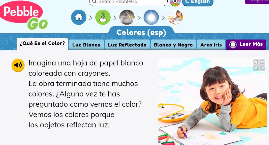 Spanish Pebble Go / Pebble Go en español <a href="/Joliet86Spanish/">Joliet Schools 86</a> <a href="/JolietSD86/">Joliet Schools 86</a> #bilingual