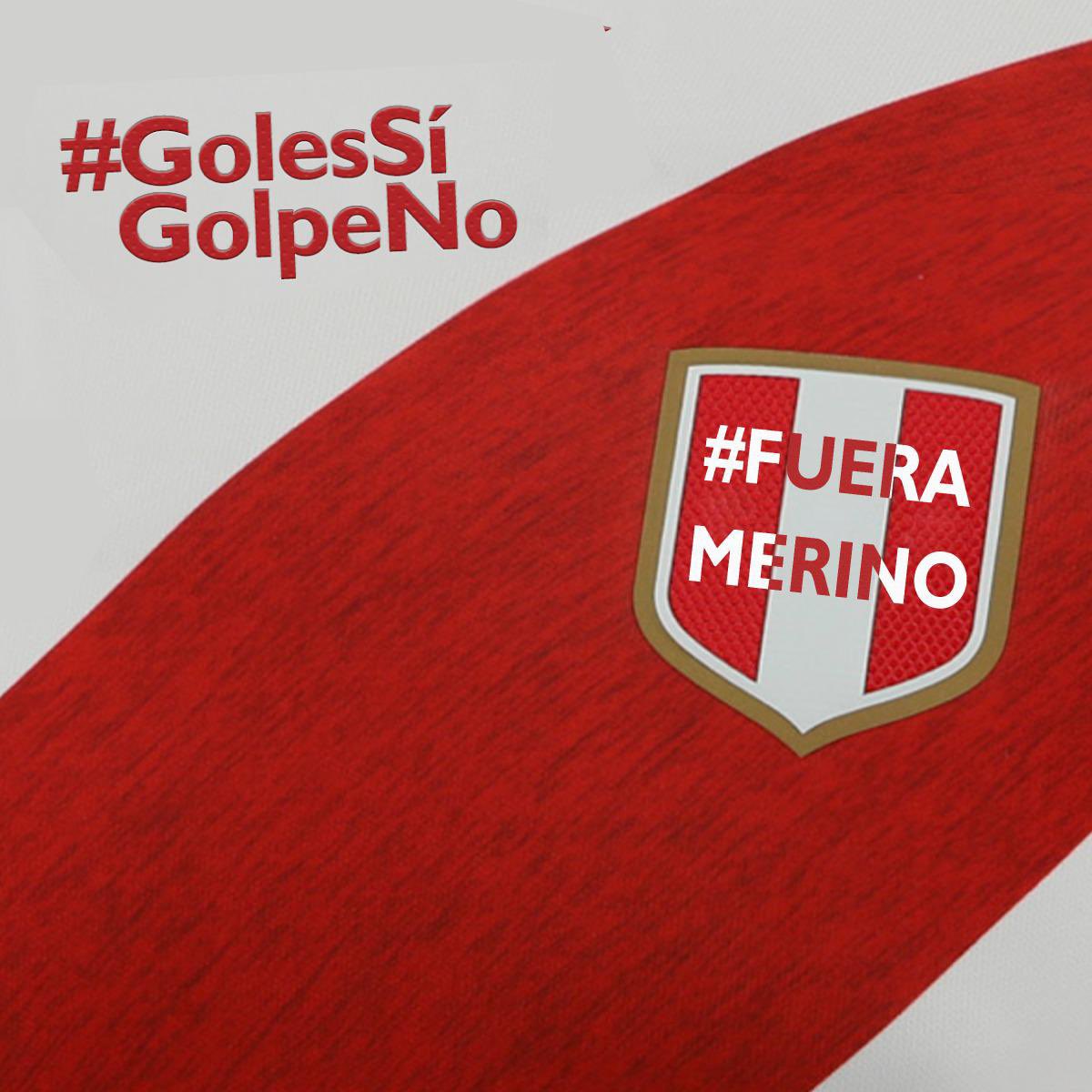 3punktas's tweet photo. #GolesSiGolpeNo 
#FueraMerino 
#vamosperucarajo 
#PeruTeQuieroPorEsoTeDefiendo https://t.co/WxRiJSUH86