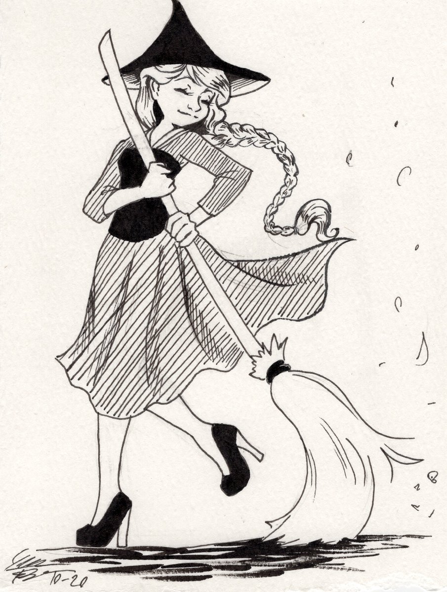 Meowfries's tweet photo. Witchtober - Old and Young
#witchtober2020 #witchtober #youngwitch #oldwitch #traditionalart #ink #hatchingpractice https://t.co/2SK41Goydt