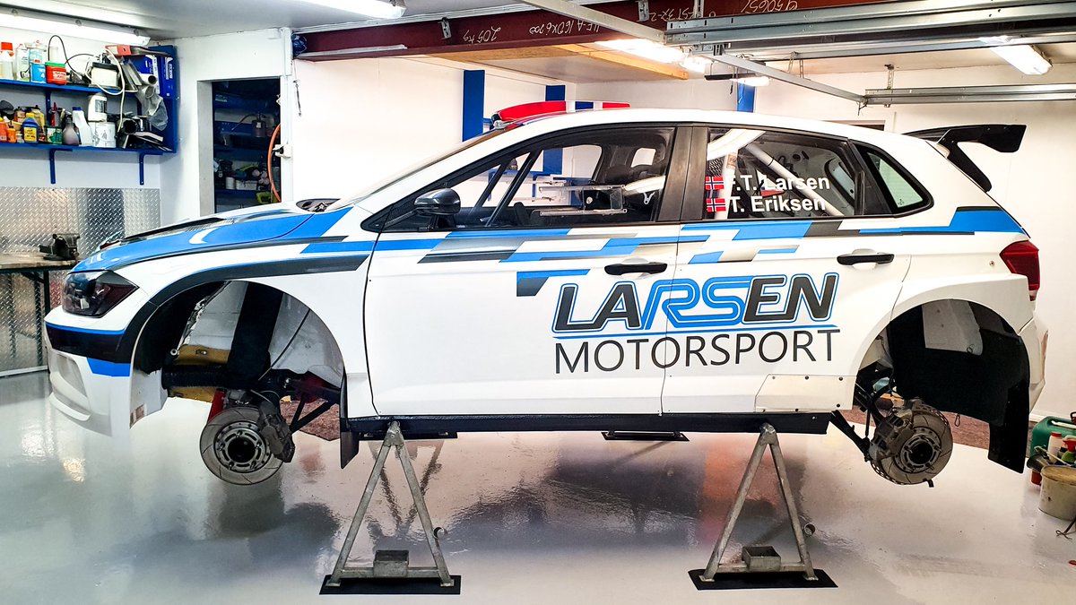 Welcome home! We hope that a newly renovated garage is a good start to our fresh collaboration?😍 #RallyNM

<a href="/FrankToreLarsen/">Frank Tore Larsen</a> #VolkswagenMotorsport #PoloR5 #GOLarsenEriksen