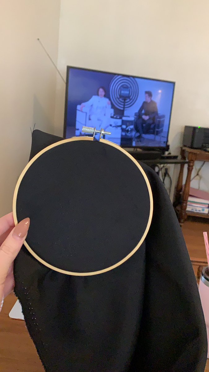 findingautism's tweet photo. Embroidering for #UnusAnnusIsOverParty as I watch, I’ll keep y’all updated https://t.co/CUqUYR25MB