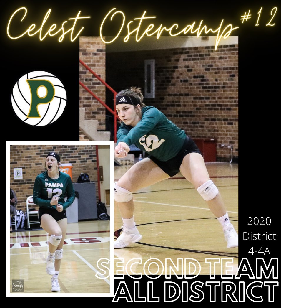 Pampa_LHVB's tweet photo. Senior libero, @ellen_celest, was named Second Team All-District! You are such a stud, C! We are going to miss you next year! #LHVB https://t.co/s3FbFLM1Dh
