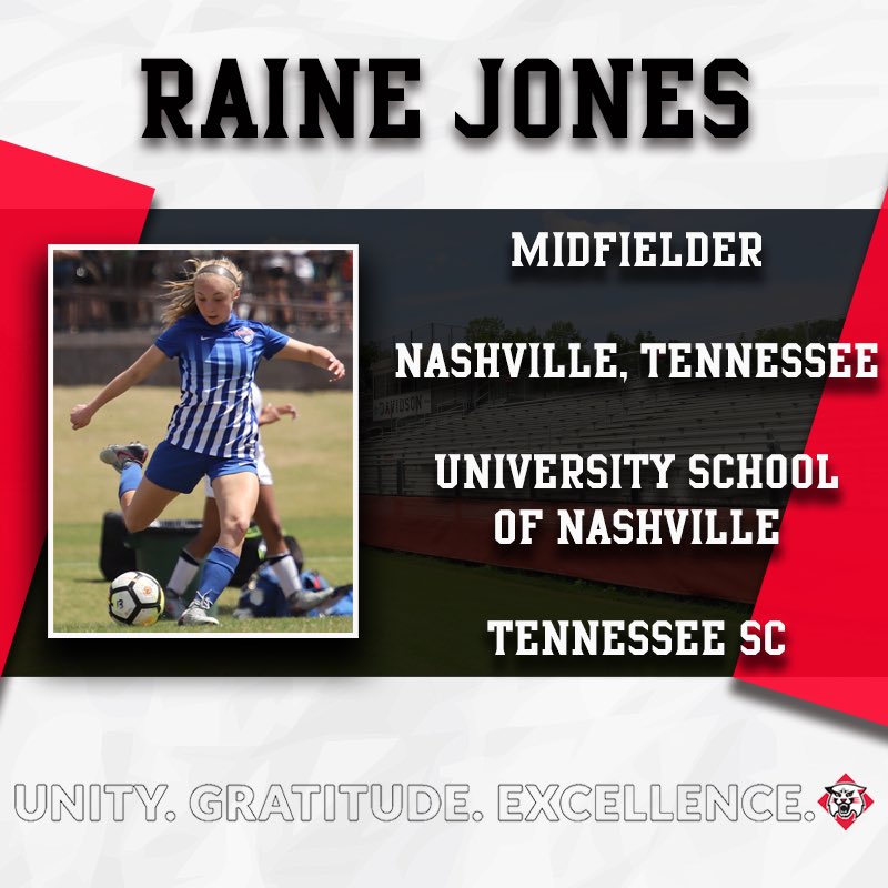 DavidsonWSoc's tweet photo. Up next, MF Raine Jones!!! Welcome Raine! 🐾 #unity #gratitude #excellence https://t.co/rxfd3971Lh