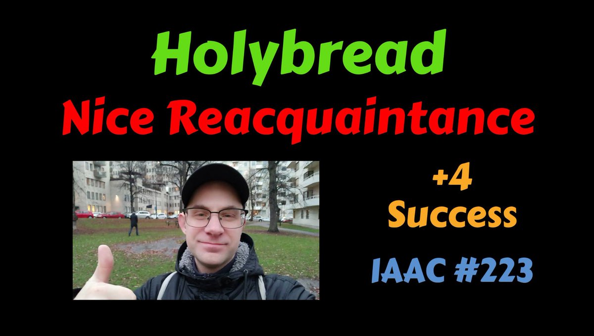 ErikGsn's tweet photo. Holybread - Nice Reacquaintence - +4 Success - IAAC #223
https://t.co/nMkwokhk7Y
#IAmAliveChallenge #hive #hiveisalive #3speak #clicktrackprofit #holybread https://t.co/aW4Ac9RC5G