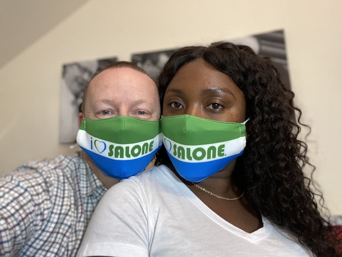 DonJMarshall's tweet photo. If you are gonna mask up then mask up in style #ilovesalone #salone #SaloneTwitter #facemask https://t.co/V3fZIVI204