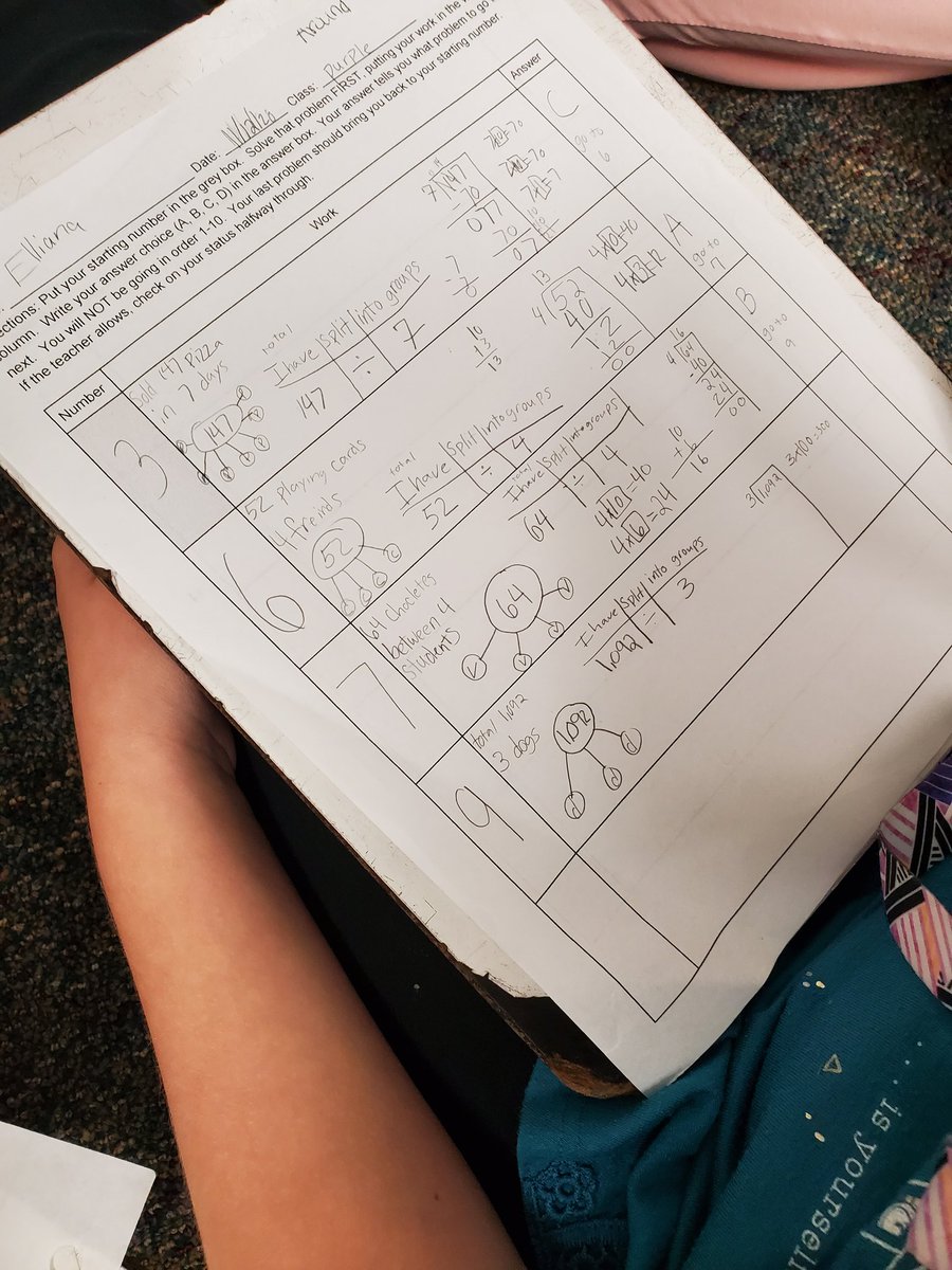 KLofton13's tweet image. Around the Room with Multiplication and division... where your answers decide your path! #StrategiesThatWork #MultipleMethods #FourthGrade #AllStudentsAchieveSuccess @jenjquinton @RothKISD @FrameGinger @kloneal2