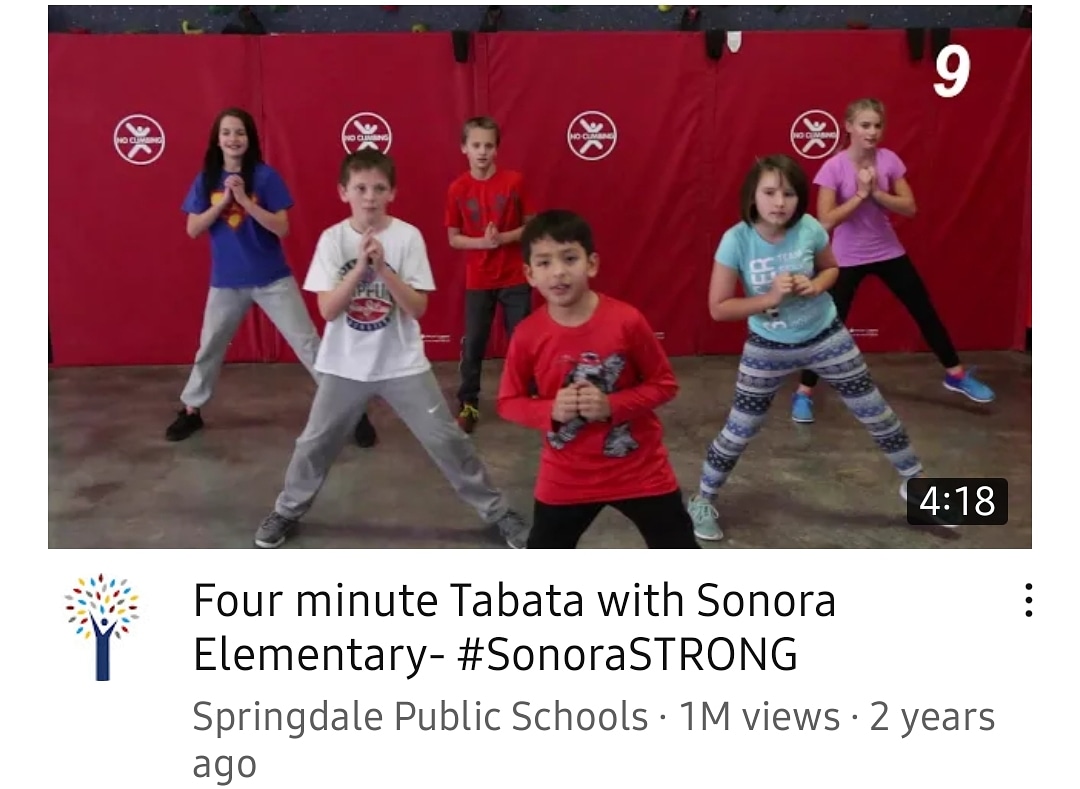 SonoraEast's tweet photo. Remember a few years ago when we made the Sonora Tabata video with Coach Cole?!?  Well, with all the crazy COVID quarantines....kids all over the WORLD have been getting their Tabata on!  We just hit 1,000,000 views!

Well done, Scholars! 
#THEchoice #SonoraSTRONG https://t.co/IZ6w0ZEQpO