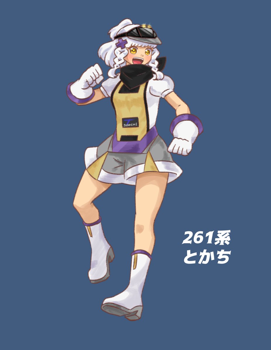 Mipiniyo's tweet photo. 北海道の特急、261系の擬人化たち🛤️
#ハコビヤメモリーズ https://t.co/fBwLOcdI7T