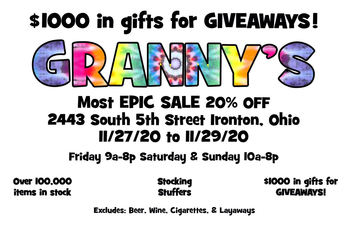20% OFF Black Friday Weekend!!