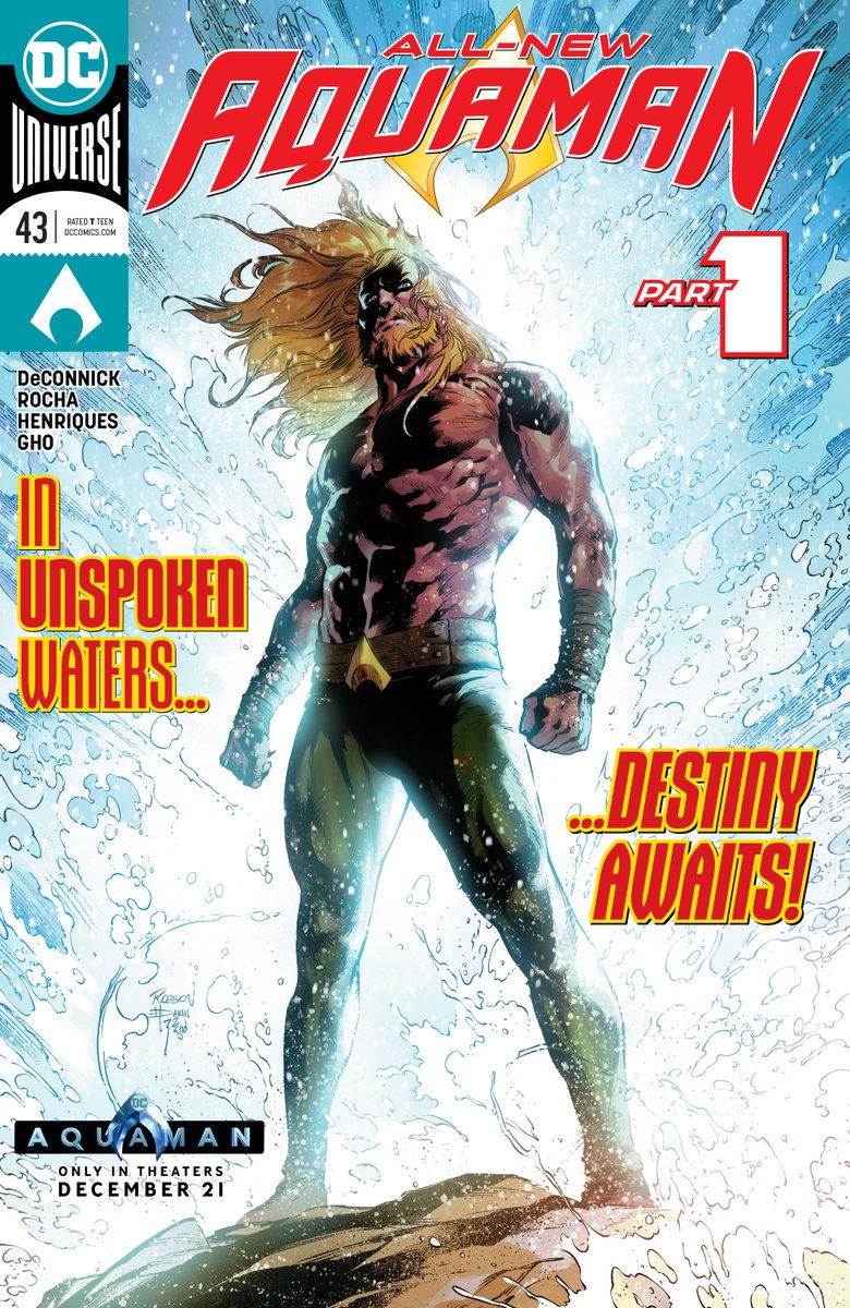 Kelly Sue DeConnick's run on Aquaman ends next week with a giant comic book finale. Here's the covers (AND VARIANTS) for your appreciation: