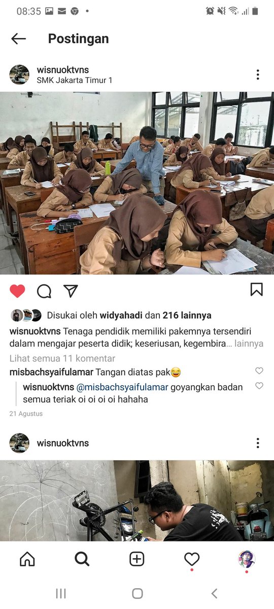 Nih foto dia ngajar, Apa yg bisa lu petik dari sini?