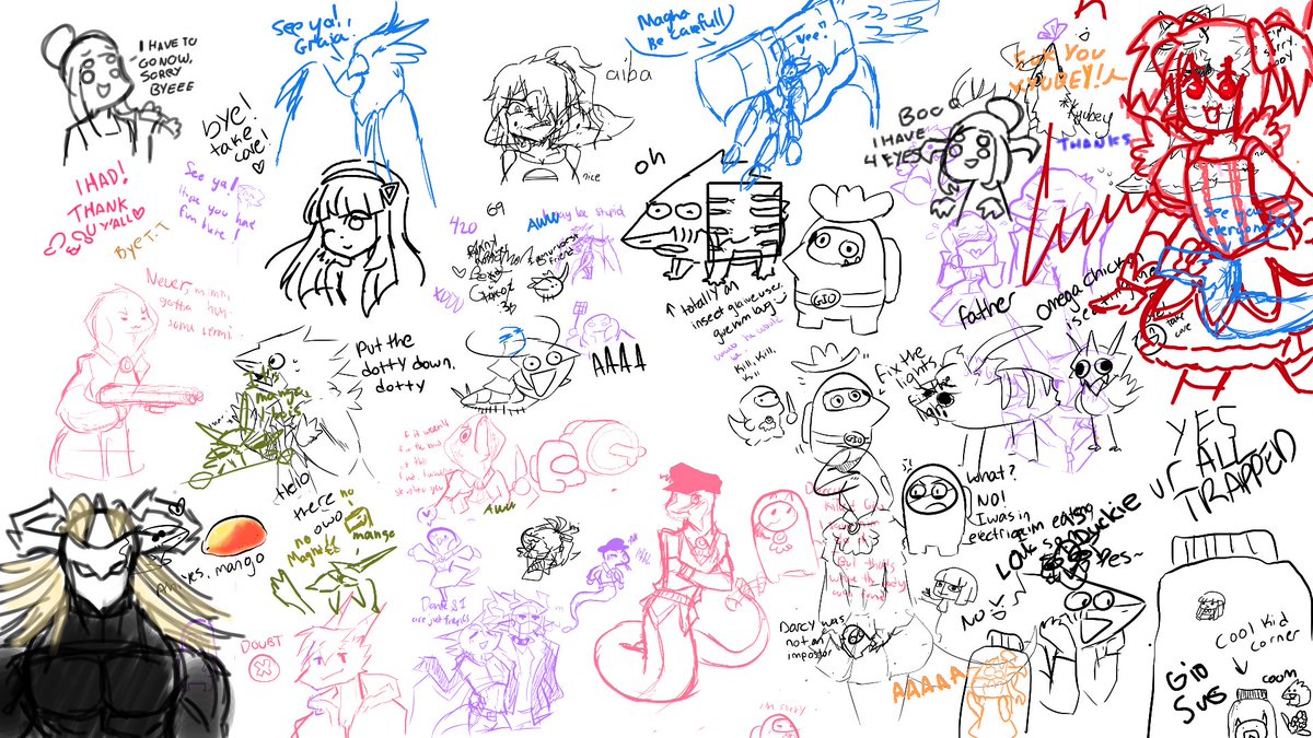 TSLdraweveryday's tweet photo. Thank you all for drawing with me! I had a lot of fun and hope those who was apart of this Aggie. io also had fun! First time doing something like this and I might do another one in the future.
…
#digitaldrawing #drawwithfriends #fun #doodles #silly https://t.co/jI7dfPX6WR
