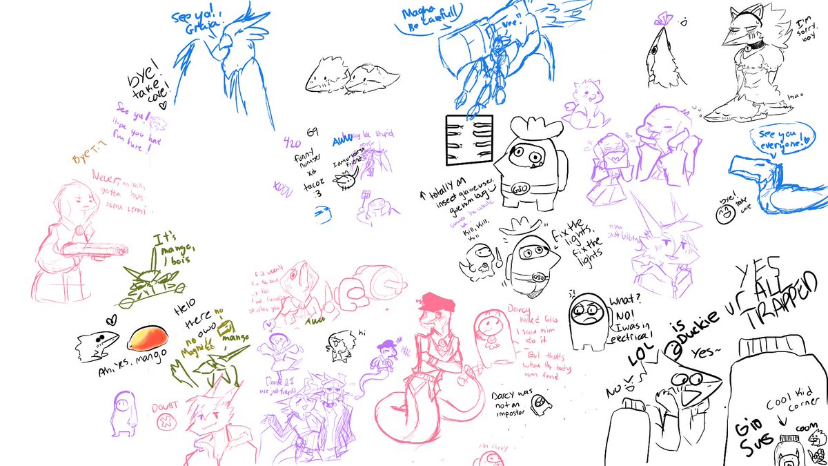 TSLdraweveryday's tweet photo. Thank you all for drawing with me! I had a lot of fun and hope those who was apart of this Aggie. io also had fun! First time doing something like this and I might do another one in the future.
…
#digitaldrawing #drawwithfriends #fun #doodles #silly https://t.co/jI7dfPX6WR