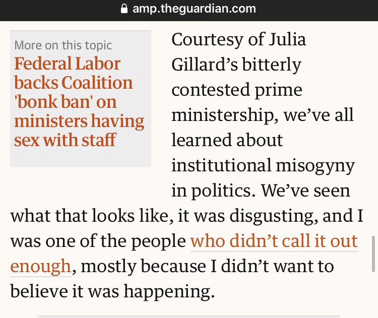 courtesy of the misogyny of Tony Abbott, the murdoch press, and the entire Liberal Party, like Turnbull mansplaining Jan Fran and head misogynist Scott Morrison, we know what misogyny in politics looks like. It NEVER GOES AWAY. Consigning it to the past is part of the problem.