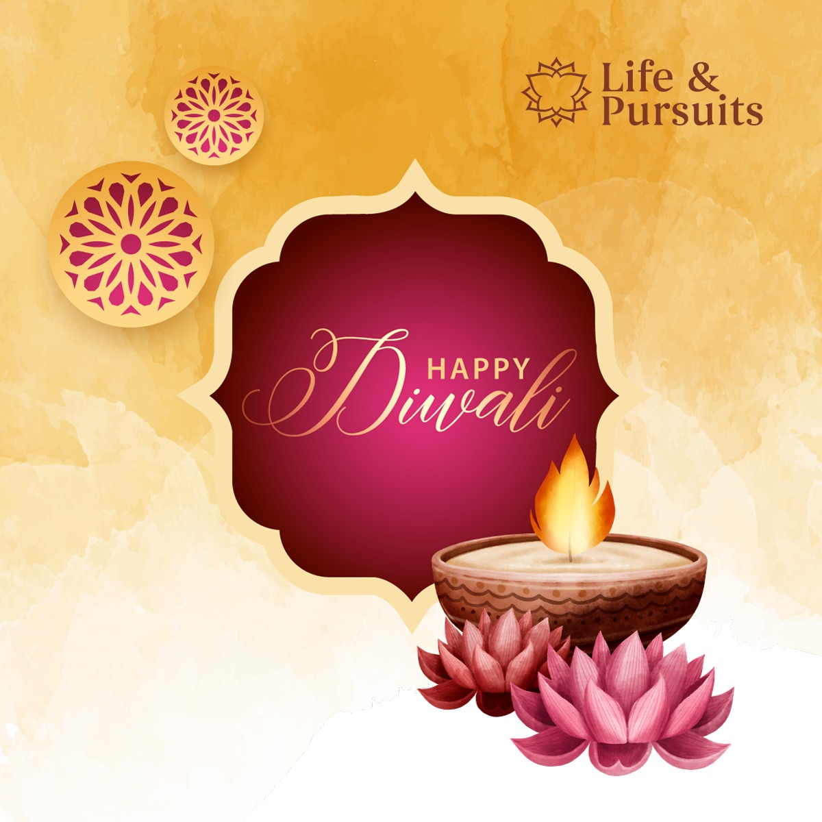 LifeandPursuits's tweet photo. Life &amp; Pursuits wish you a happy and safe Diwali!

#HappyDiwali #PeopleAgainstToxins https://t.co/z4NVtACFdV