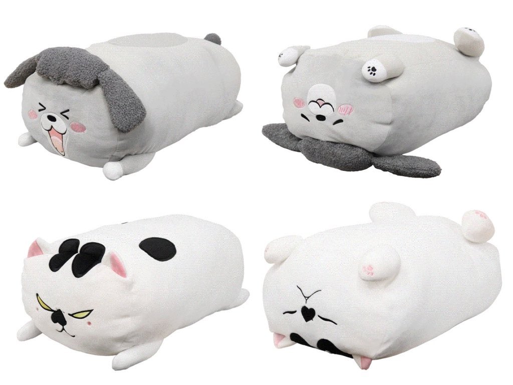 ヴィレッジヴァンガード イオンモール橿原 只今絶賛放映中 Tvアニメ 犬と猫どっちも飼ってると毎日たのしい の犬くんと猫さまが もちもちマシュマロクッション になりました イオンモール橿原店にて11 14 土 発売中 T Co