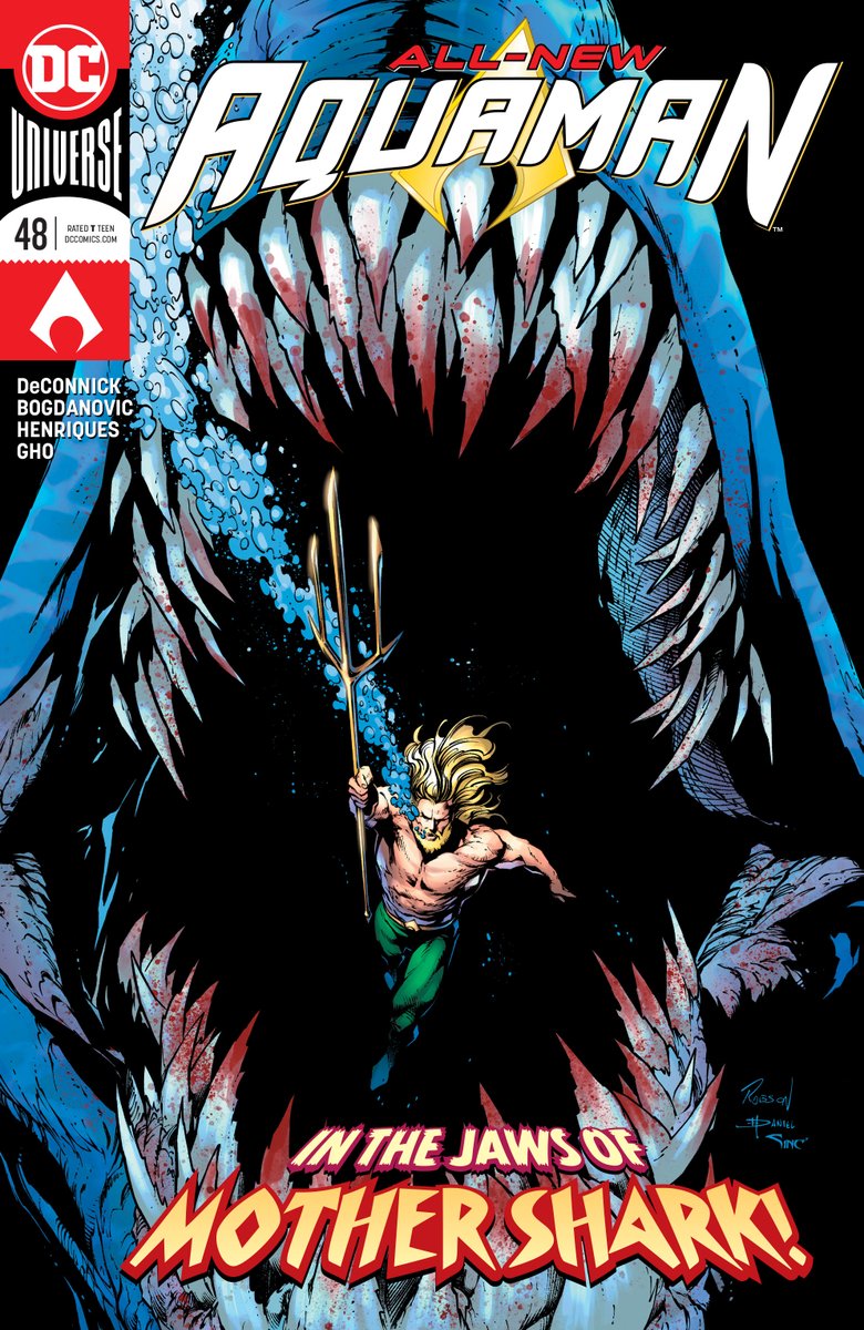 Kelly Sue DeConnick's run on Aquaman ends next week with a giant comic book finale. Here's the covers (AND VARIANTS) for your appreciation: