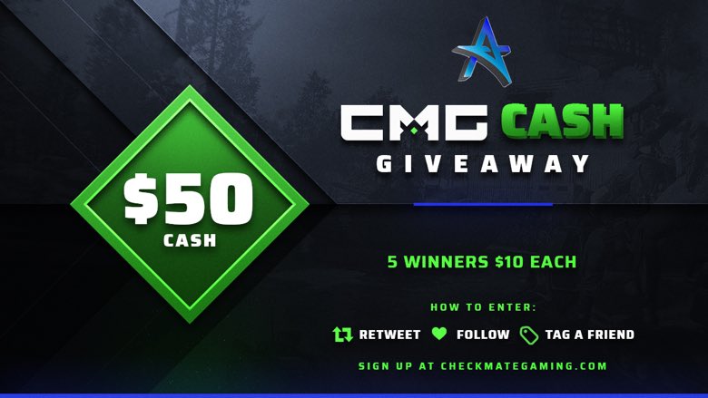 xAmpzMedia's tweet photo. 💫 $50 CASH GIVEAWAY! 💫

Celebrate the launch of #BlackOpsColdWar with free CMG Cash!

🎁 [5] Winners of $10 CMG Cash

♻️ RT this tweet
➡️ Follow me + @CMG_Esports
👥 Tag a friend

Winners will be announced 11/15/2020 @ 10pm ET https://t.co/JzNIACEZJR https://t.co/6peMtIPYcx