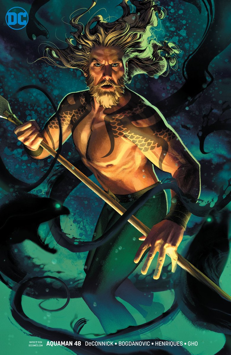 Kelly Sue DeConnick's run on Aquaman ends next week with a giant comic book finale. Here's the covers (AND VARIANTS) for your appreciation: