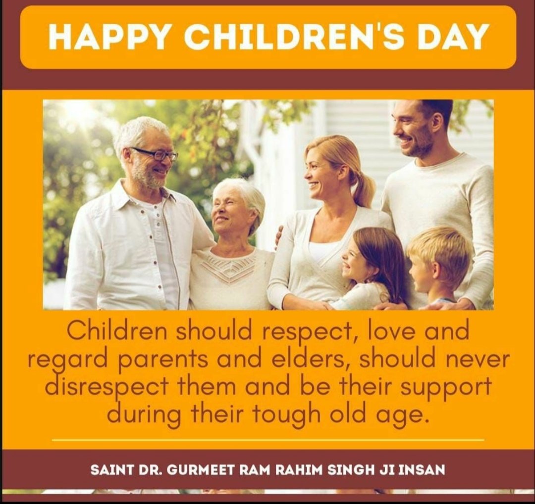 NavuRandhawa2's tweet photo. ਬੱਚਿਆਂ ਨੂੰ #ChildrensDay ਦੀ ਵਧਾਇਆਂ, 
#HappyChildrensDay
#ChildrensDay2020 ਬੱਚਿਆਂ ਲਈ ਖੁਸ਼ੀ ਭਰਿਆ ਹੋਵੇ,  @Gurmeetramrahim ਦੀ ਰਹਿਮਤ ਤੁਹਾਨੂੰ ਪੜਾਈ ਚ ਚੰਗੇ ਕੰਮਾਂ  ਚ ਅੱਗੇ ਵਧਾਵੇ https://t.co/k43GjqlhNU