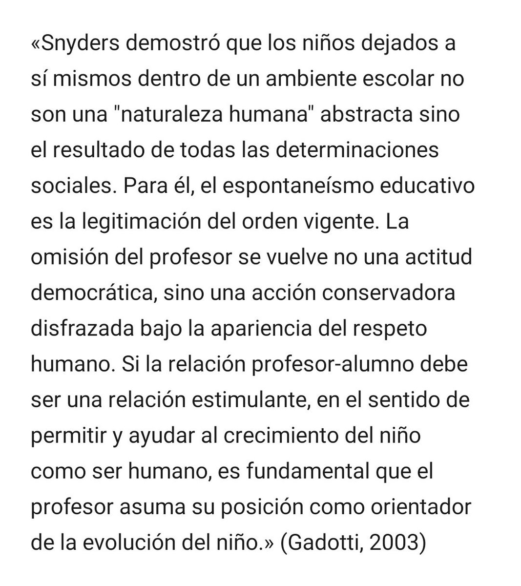 La no directividad contribuye a naturalizar las desigualdades sociales.