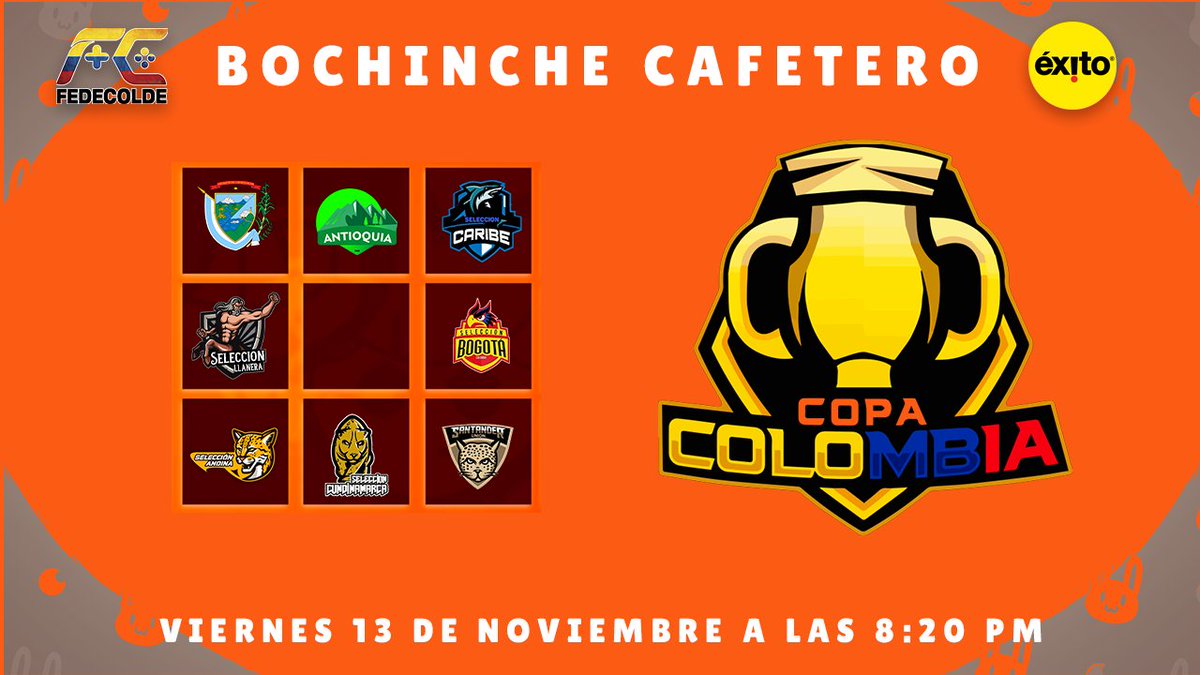🔥 | BOCHINCE CAFETERO JORNADA 3

Analisis &amp; debate de la fecha 3, llena de grandes jugadores y interesantes discusiones

DIRECTO: youtube.com/watch?v=Sqq8pO…

Organiza <a href="/fedecoldeNal/">Federación Colombiana de Deportes Electrónicos</a>
Patrocina <a href="/almacenesexito/">Éxito®</a>