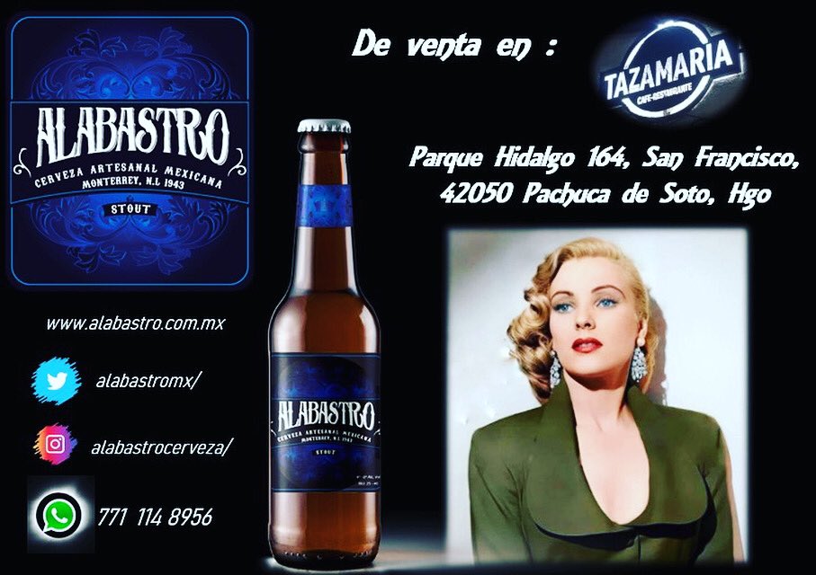 alabastromx's tweet photo. De venta en Tazamaria café- restaurante, TazaMaría
#alabastrocerveza #cervezaartesanal #cervezaartesanalmexicana #cerveza #cervezas #craftbeer #craftbeerlover #almacen42 #tazamariapachuca #tazamaria #monterrey #hechoenmexico #hechoenmonterrey https://t.co/fkp77IDADg