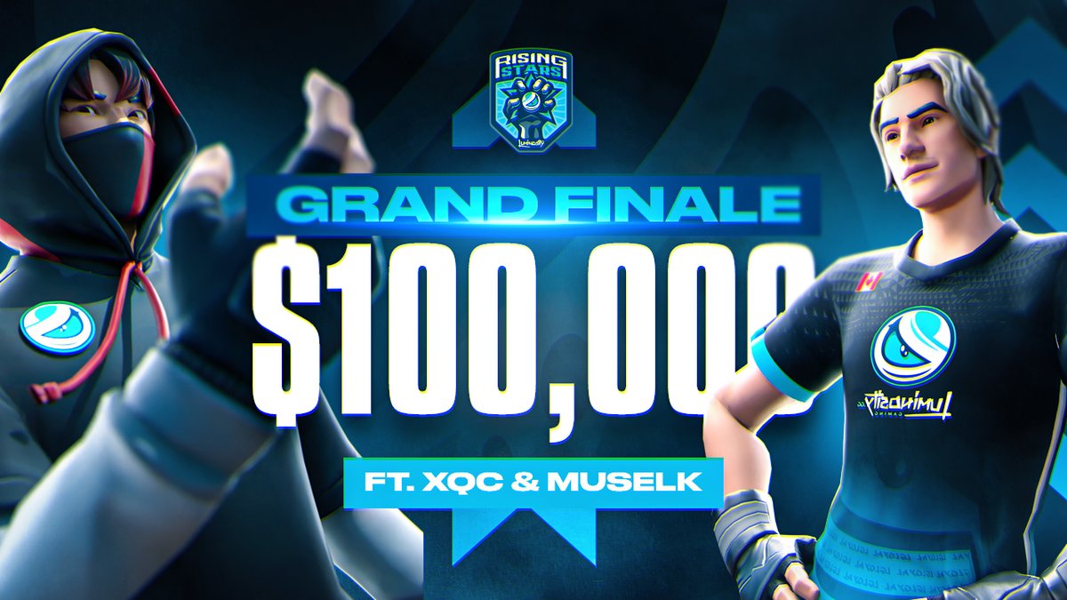 JOIN US LIVE FOR THE GRAND FINALS OF #RISINGSTARS TWITCH.TV/LGLOYAL WITH <a href="/xQc/">xQc</a> &amp; <a href="/muselk/">Muselk</a>