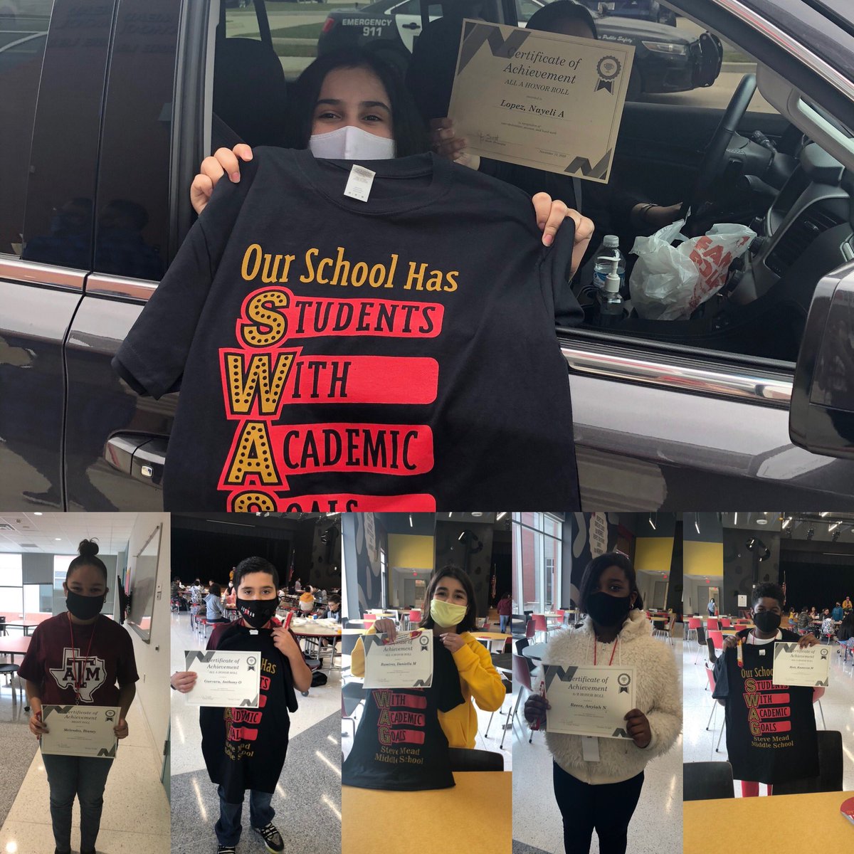 bre112266's tweet photo. Congratulations to our @MeadMS_AISD 1st nine weeks Jaguar Scholars for their academic success. We celebrated all of our Honor and Merit Roll on campus and virtual students. #MeadJagLife A perfect end to @GenerationTexas week. #MeadGenTX @Counseling_AISD @AldineISD @jmscottjess1 https://t.co/HIq5i83fkq
