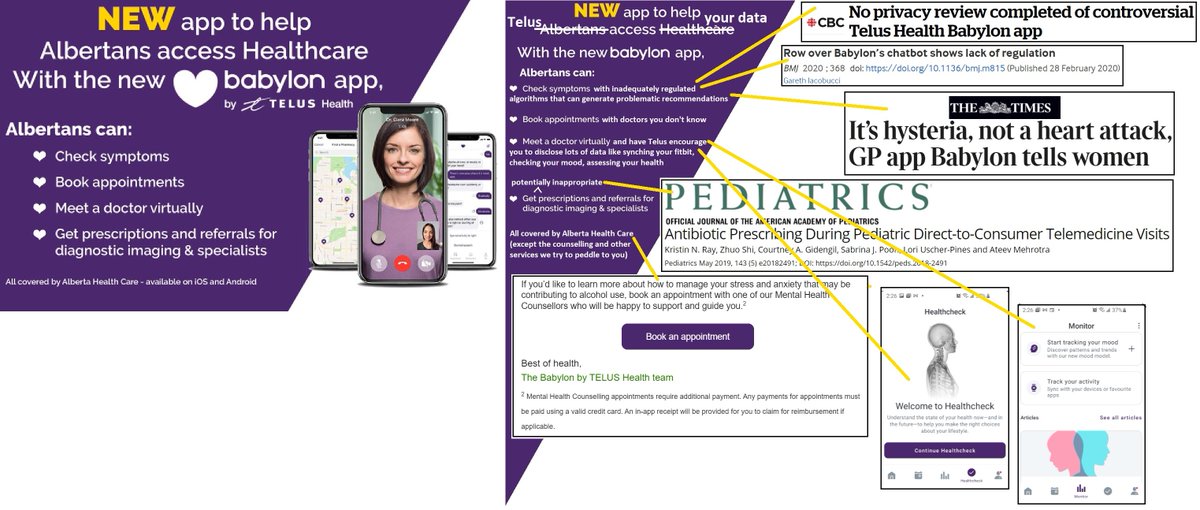 Lorian_H's tweet photo. Inspired by seeing yet another TV commercial for Telus Babylon (this must be about the 5th ad in 3 days), I have designed a little infographic riff on one of their ads. https://t.co/nvLkIIpFmn