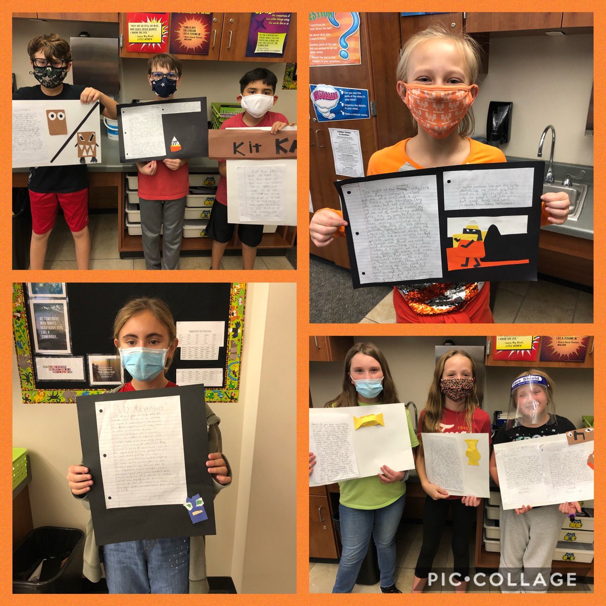 mrshoward_HHE's tweet photo. Our authors chose to write a persuasive candy writing or personification candy writing from the POV of their favorite candy on Halloween. To illustrate their writing, they took on the challenge of creating their candy without drawing anything! @HumbleISD_ASE @AmandaPrice001 https://t.co/9KtHdOBHhs