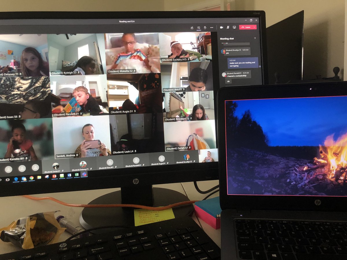 DLE_Lions's tweet photo. Our virtual students loved campfire reading day!! #wecanvirtuallydoanything #campfirereading #hearourroar https://t.co/iETU8TkIMB