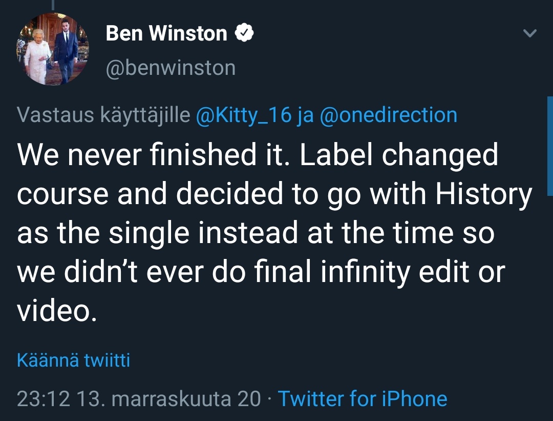 annnnn_ni's tweet image. i- they dont even have the infinity mv lol we really are clowns, arent we💀💀
#infinitymv #onedirection