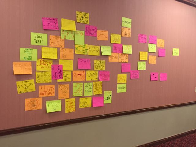 KevinKelly0's tweet photo. @derekbruff And use those Post-its we did, @derekbruff! Here are more pics from that #POD16 session... https://t.co/R94YUwrI0v
