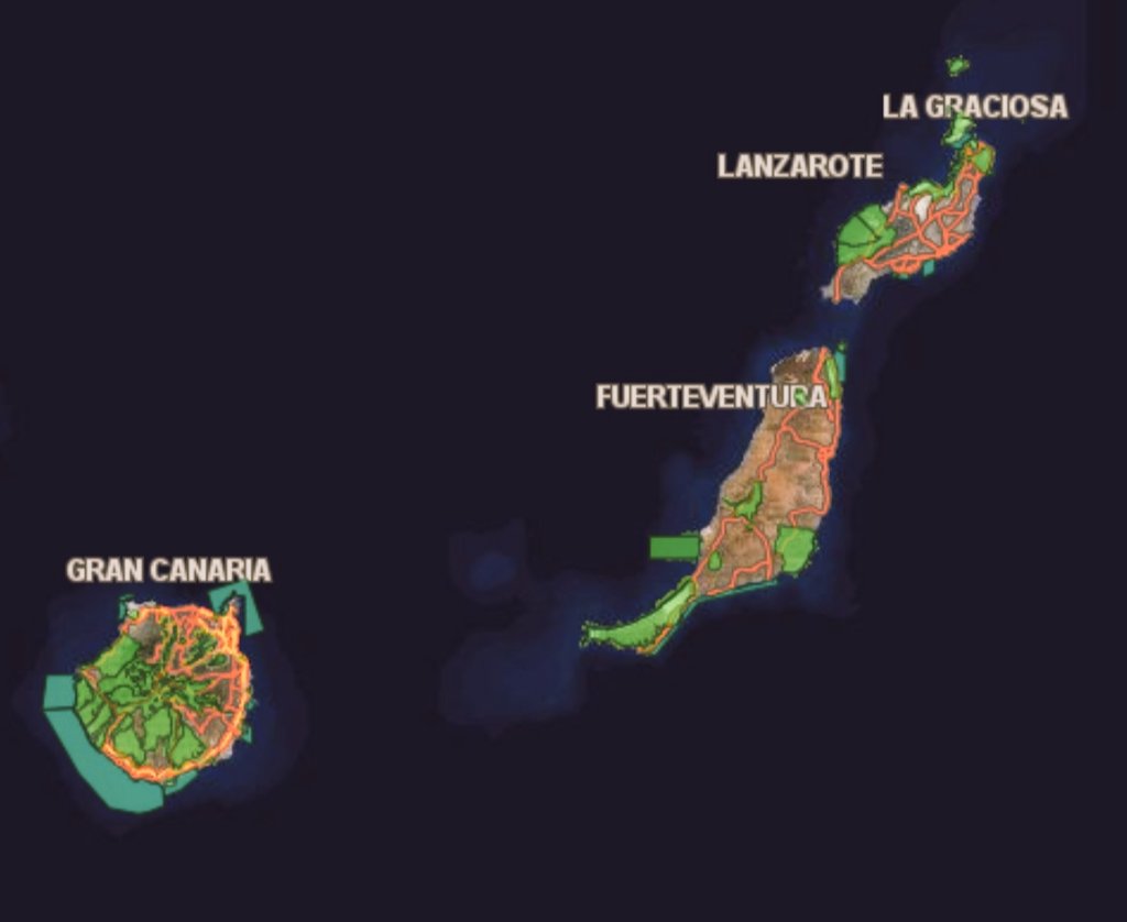 FdezSalasLM's tweet photo. El lunes, Marga García y yo, partimos a bordo del B.O. Ramón Margalef de @IEOoceanografia desde Cádiz para participar en la campaña #Circan para estudiar el circalitoral sedimentario principalmente en las ZEC de Gran Canaria, Fuerteventura y Lanzarote. Imagen de @IDECanarias. https://t.co/qrubLqr9i9