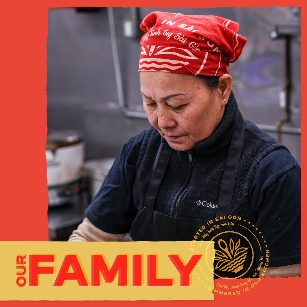 vietvana's tweet photo. Meet Nga, a vital part of our kitchen here at Việtvana. Traditionally, Vietnamese recipes are passed on through family, and our team is our family. We can't wait to see you in our home! #vietvana #vietnamese #vietnamesefood #pho #banhmi #atl #vietnam  #tasteofvietnam #atlanta https://t.co/IYC534XsaC