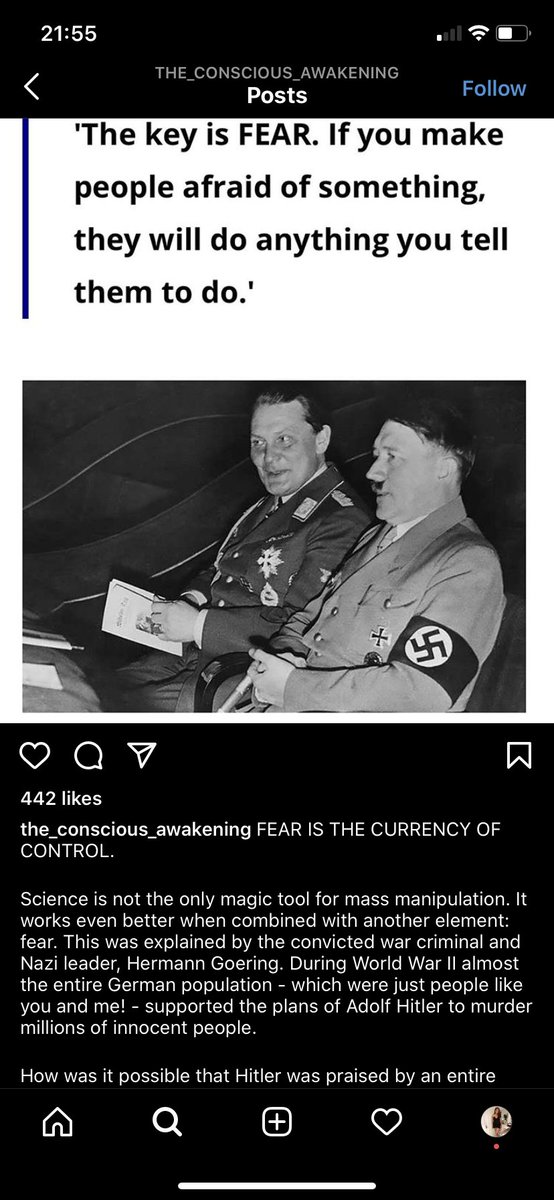 Another one ... this time comparing what Hitler did to staying at home during a global pandemic ...