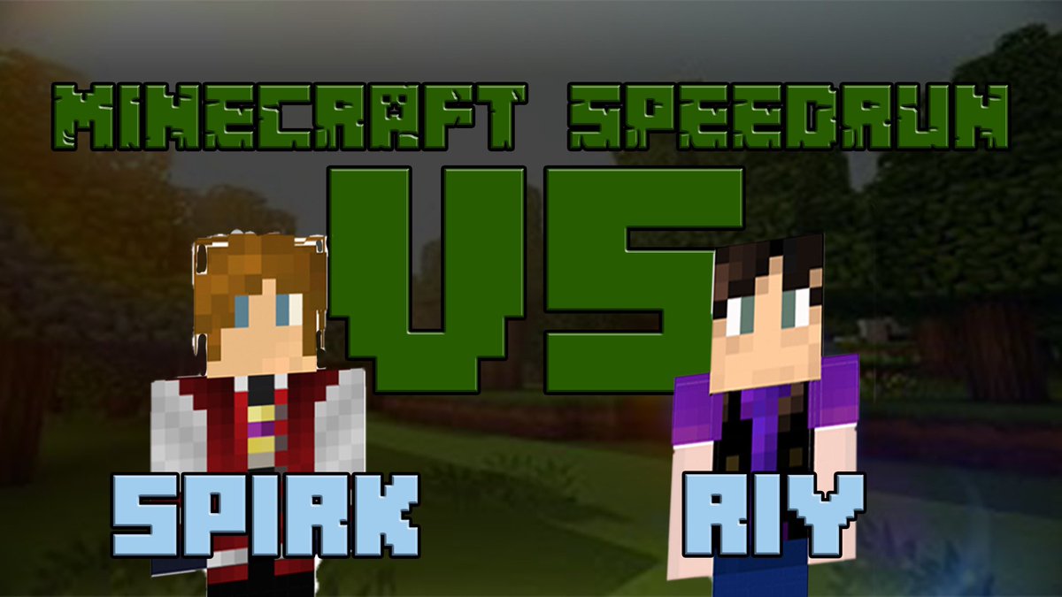beefproduction's tweet photo. Tonight at 8:30pm EST @RiY__21 and @michael_spirk will be competing to see who can beat Minecraft first! Tune in tonight at https://t.co/OIAu2pVthV #Minecraft #TwitchAffilate #speedrun https://t.co/yajLE2Iz4F