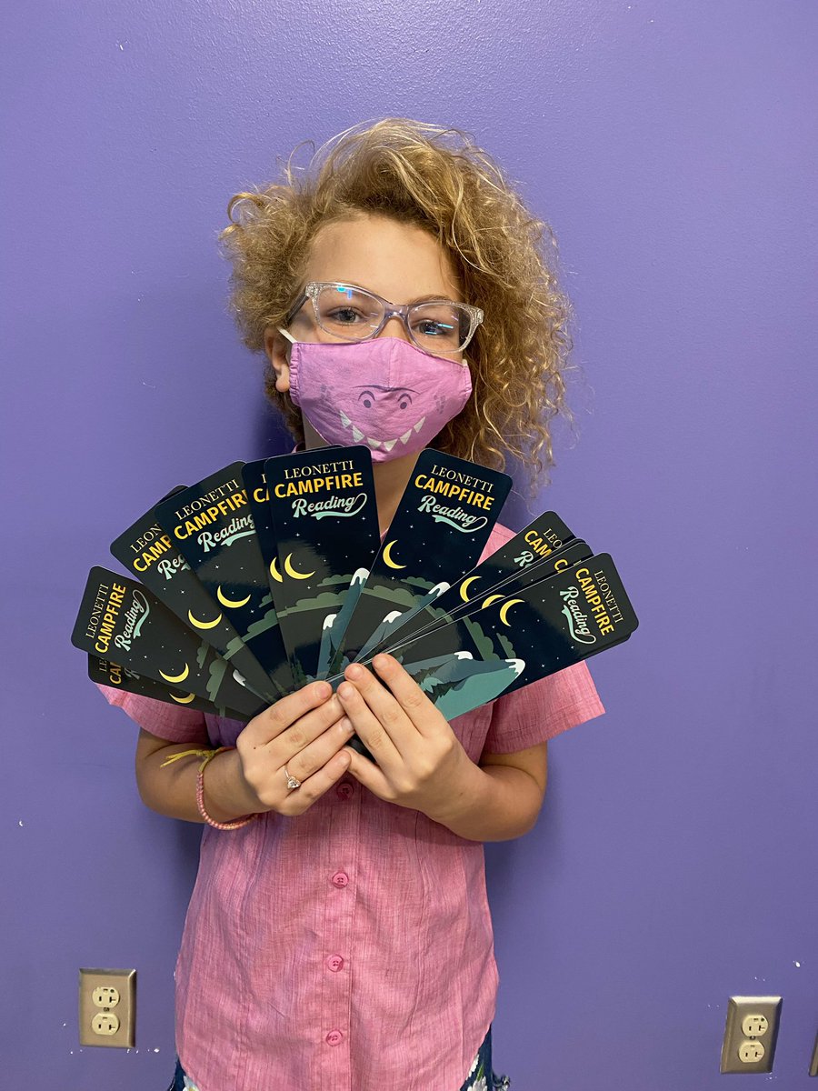 DLE_Lions's tweet photo. Thank you to the Malone family for the awesome #campfirereading bookmarks!! Our Lions loved them! https://t.co/p8Dm1DkNUA