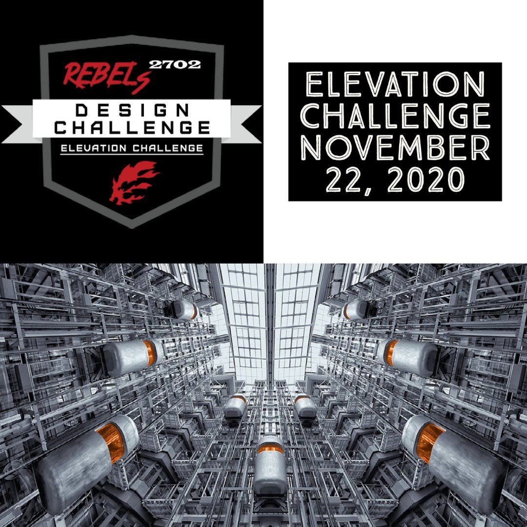 frc2702's tweet image. We are glad to announce our 3rd Livestream! Join us on the 22nd for our Elevation Design Challenge, where we’ll have robot demos, STEM tutorials and more. Don’t miss out, because our top submissions will win prizes!
#OMGRobots #spreadingGP #2702Rebels