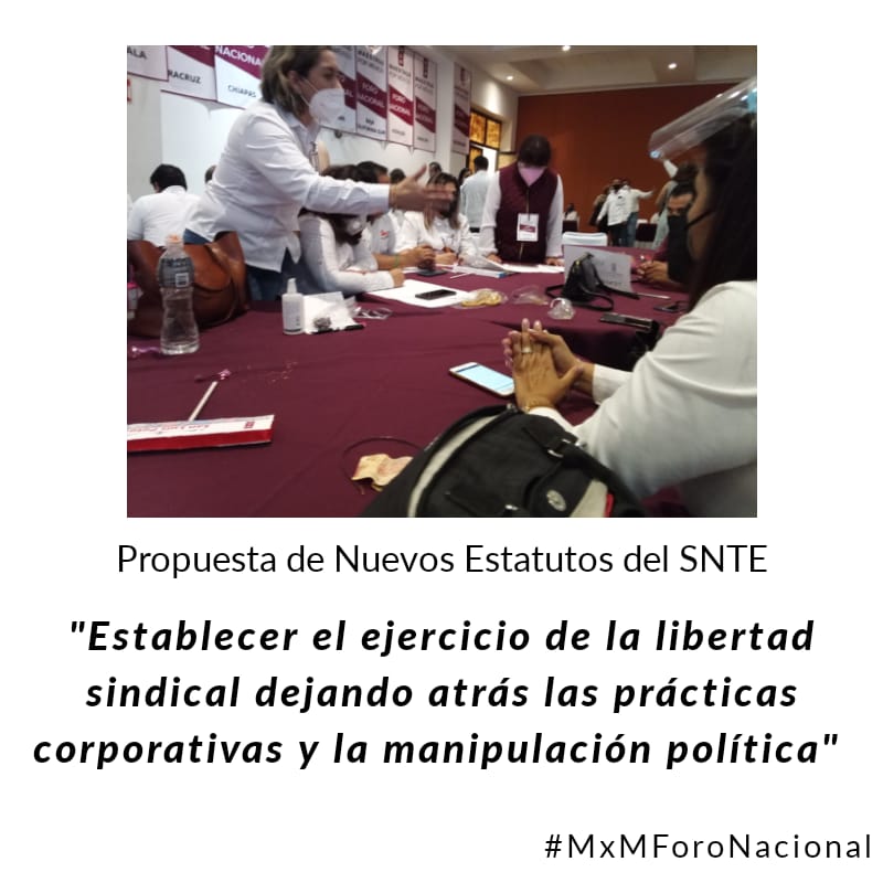 SnteF's tweet photo. Nuestra propuesta de Nuevos Estatutos del #SNTE están acordes a las nuevas leyes laborales.
#MxMForoNacional https://t.co/sZcKMywsUR