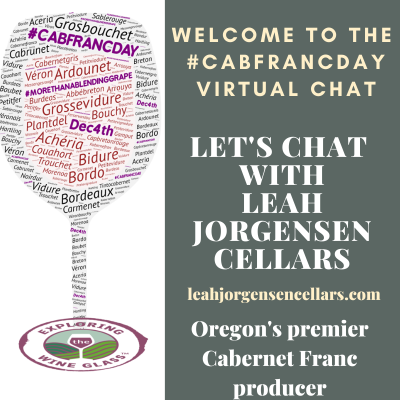 Let's welcome <a href="/LeahJorgensenOR/">Leah Jorgensen</a> , To the #CabFrancDay chat - Any questions about their wine or winery? #CabFrancDay #MoreThanABlendingGrape