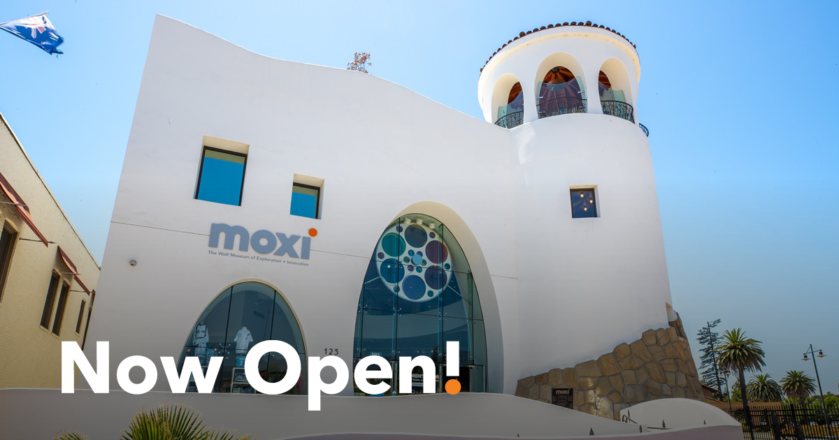 MOXISB's tweet photo. MOXI is now open to the general public! We have been busy gearing up for the museum's reopening and we are so excited to welcome you back to MOXI. Reservations (for Members) + tickets for this week and next are now available at https://t.co/GGygen7z3A. 
#moxisb #santabarbara https://t.co/t71X2iTvHN