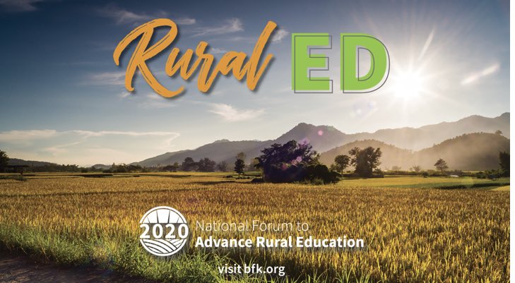PatrickFraleyg's tweet photo. Thankful to have had the opportunity to participate in #NFARE again this year and to be connected to #RuralEd CHAMPIONS across America! Keep on keeping it RURAL my friends! ⁦@PrattAllen⁩ ⁦@nrea1⁩ https://t.co/esohxBEtan