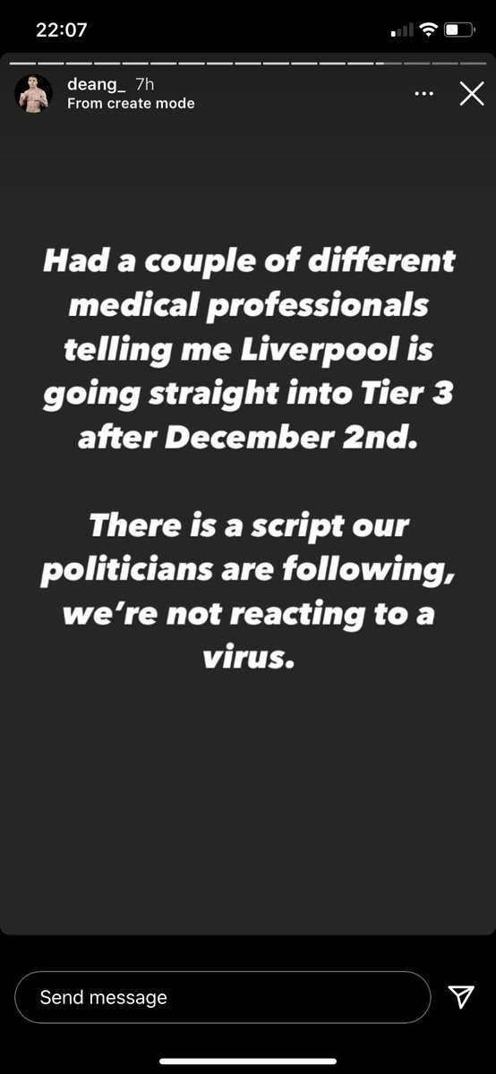 My nans sisters best mates sisters next door neighbours dog knows someone who works in the NHS and they’ve said coronavirus isn’t even real n everyone in the hospitals are acting x