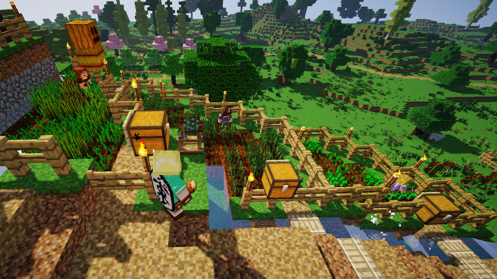 Messron Et Cross マイクラ指輪物語mod で検索 中つ国では鳥やウサギが畑を荒らすという恐ろしい仕様があるんですが Npcにウサギを 鳥はカカシ に追い払ってもらえます 実に頼もしい カボチャと小麦の束で作ってるのがカカシ デザインは多少アレンジ