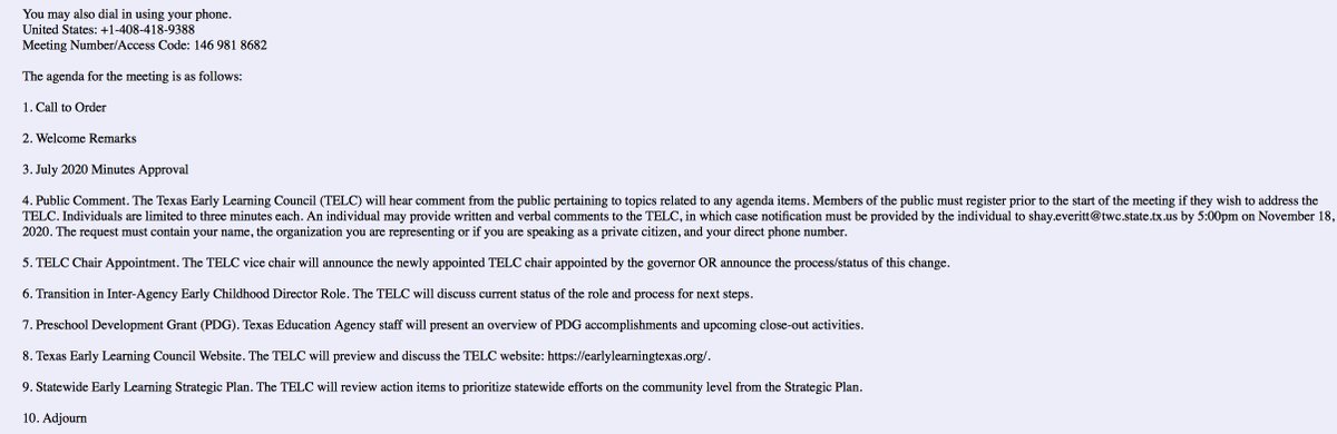 Steph_Rubin's tweet photo. Heads up! The next meeting of the Texas Early Learning Council is 11/20 from 11 - 1 pm. Details here: https://t.co/hVGYCV1XXr
#TXlege #ECE https://t.co/pqjbEjHouk