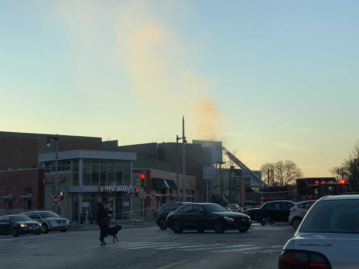 angelicaduria's tweet image. Just drove past a big fire that appears to be at the top of Hooligans on the East Side. Love that place. First, The Cheel. Now this. Hope it’s ok. @fox6now