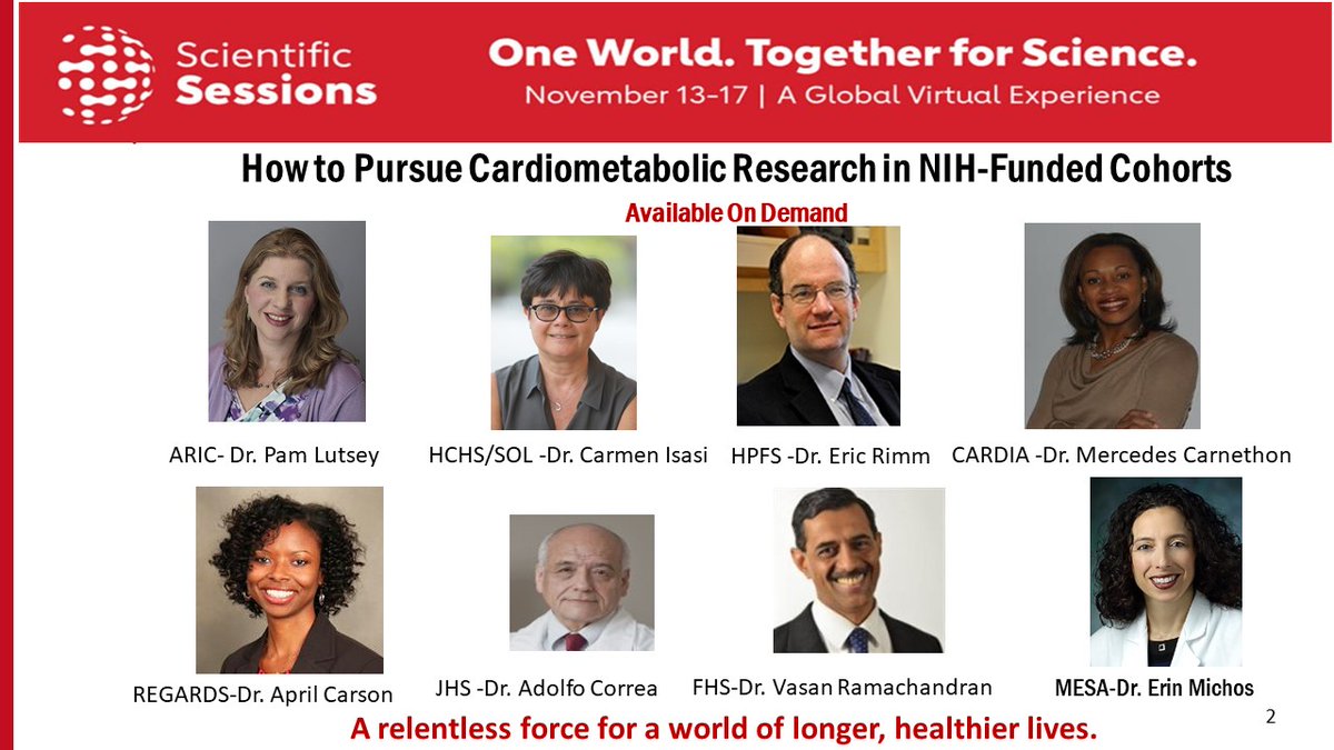 Allison Webel (@allisonwebelphd) on Twitter photo #Cardiotwitter have you ever wondered how get started doing research in established cohorts like ARIC, CARDIA or REGARDS?
Then you're in luck. Check out this incredible #AHALifestyle early career session ON DEMAND now. A great way to spend Friday night at #AHA20
<a href="/AHAMeetings/">AHAMeetings</a> #Cardiotwitter have you ever wondered how get started doing research in established cohorts like ARIC, CARDIA or REGARDS?
Then you're in luck. Check out this incredible #AHALifestyle early career session ON DEMAND now. A great way to spend Friday night at #AHA20
<a href="/AHAMeetings/">AHAMeetings</a>
